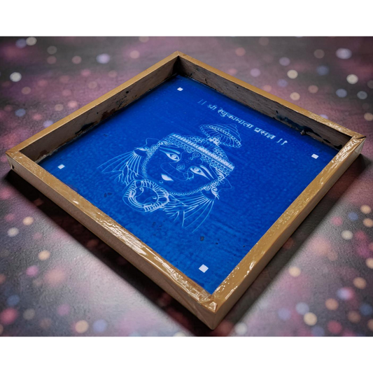 Rangly Sri Renukamatha Prasanna Rangoli Design Stencil Wooden 10x10 Inches Pack of 1 piece
