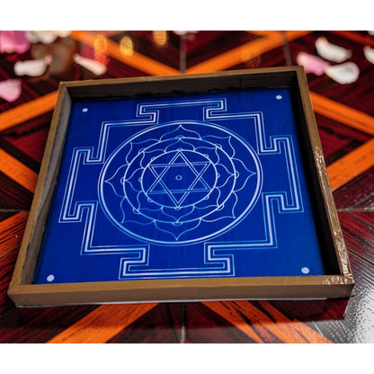 " ஸ்ரீ புவனேஷ்வரி மாடல் 2 " ஆஸ்பெக்ட் யந்திர தசமகாவித்யா ரங்கோலி மர ஸ்டென்சில் - உங்கள் ஆன்மீக இடத்தை மேம்படுத்துங்கள்