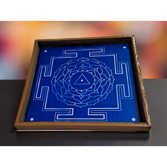 " Madangi " Aspect Yantra Dasa mahavidya Rangoli wooden Stencil -Elevate Your Spiritual Space