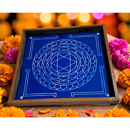 'Lakshmi Narasimhar' Yantra  Rangoli wooden Stencil -Elevate Your Spiritual Space