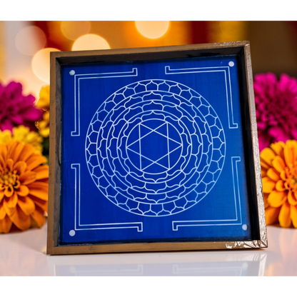 'Lakshmi Narasimhar' Yantra  Rangoli wooden Stencil -Elevate Your Spiritual Space