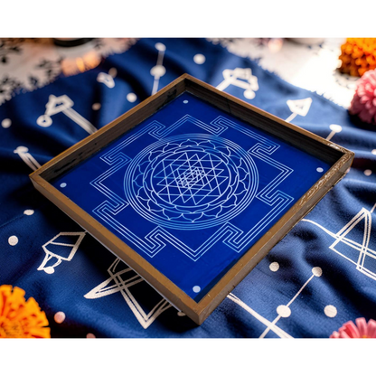 Tripura Sundari Shodashi Yantra  Rangoli wooden Stencil -Elevate Your Spiritual Space