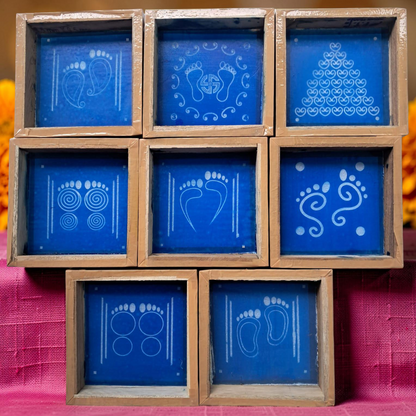 Rangly "Lakshmi Prasanna Rangoli "  Set of 8 Stencils combo pack