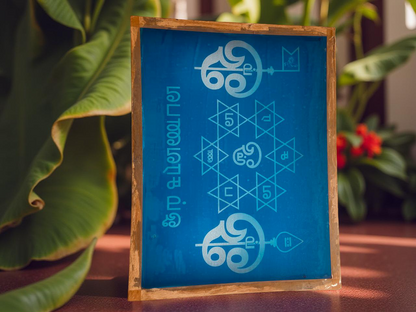 Rangly Saravanabhava Rangoli Stencil Wooden 11*14 Inches Pack of 1 piece