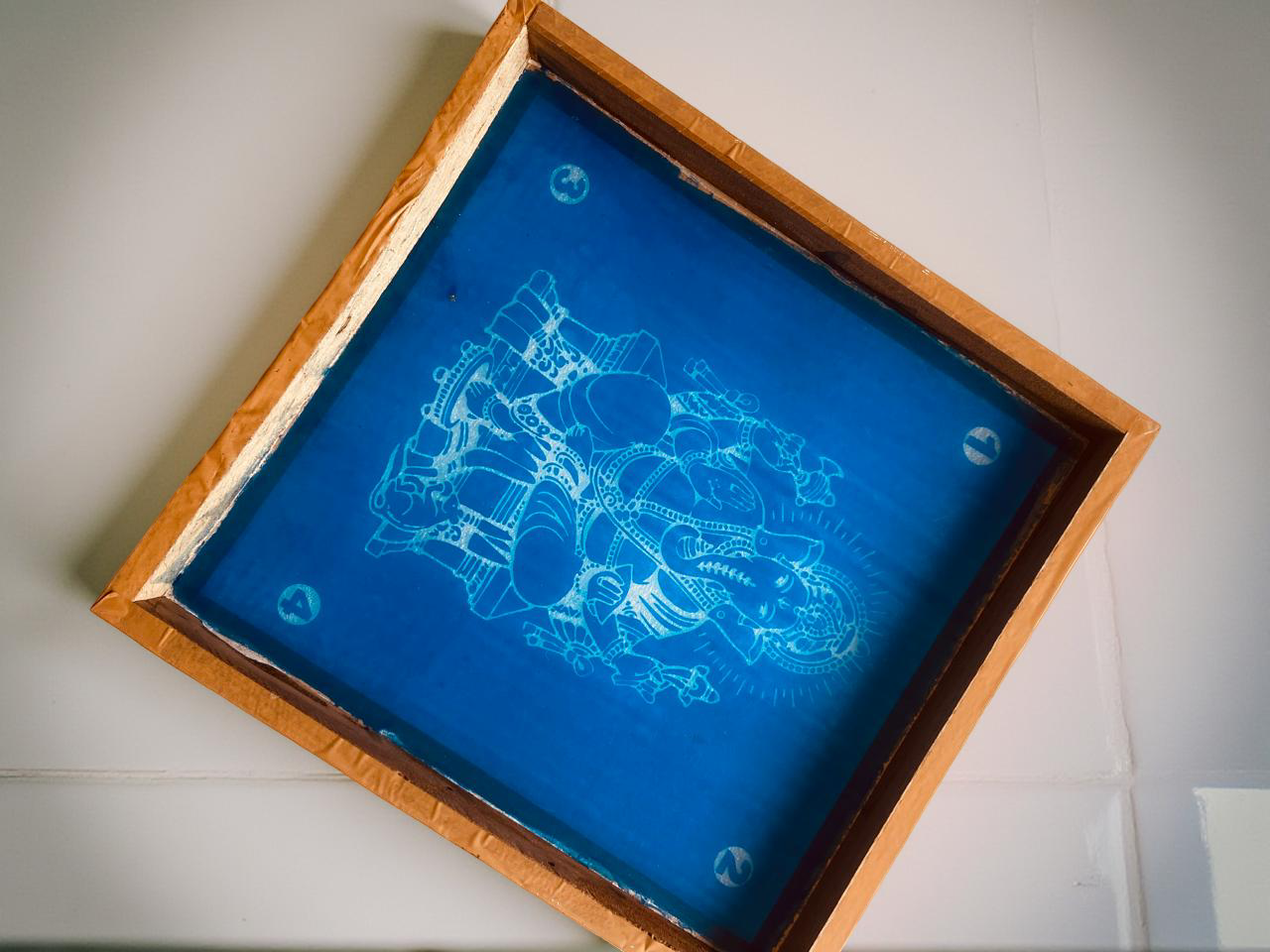 Rangly ganesha Rangoli Stencil Wooden 10x10 Inches Pack of 1 piece