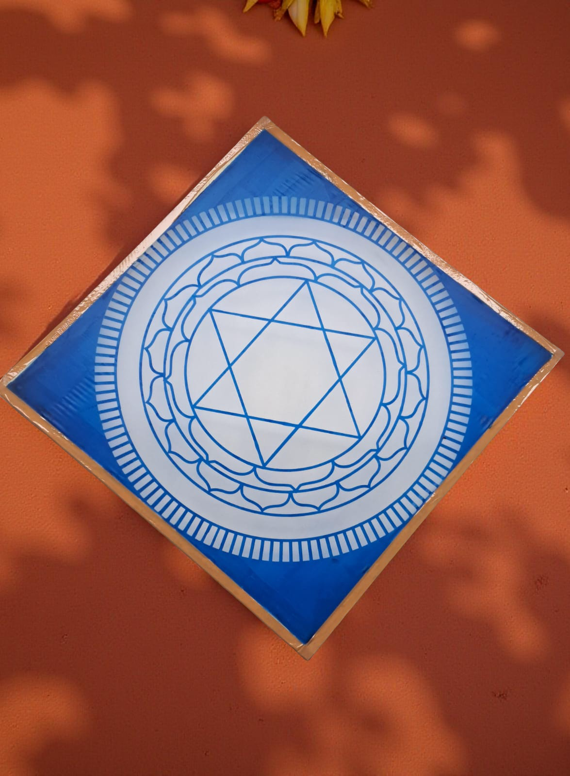Rangly Jumbo Sudarshana Mandala 1 Yantra  Rangoli Stencil Wooden 30x30 Inches Pack of 1 piece