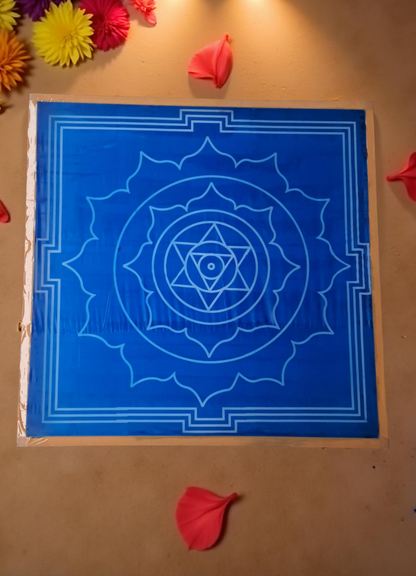 Rangly Jumbo Surya Mandala Yantra 2 Rangoli Stencil Wooden 30x30 Inches Pack of 1 piece