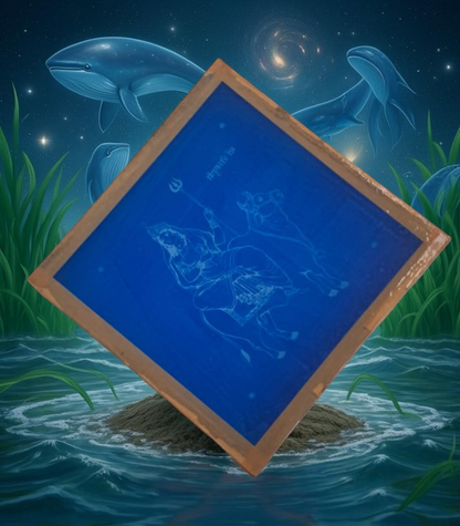 Rangly Shivalingam with flowers Model 7 Rangoli Stencil Wooden 10×10 inches Pack of 1 Piece