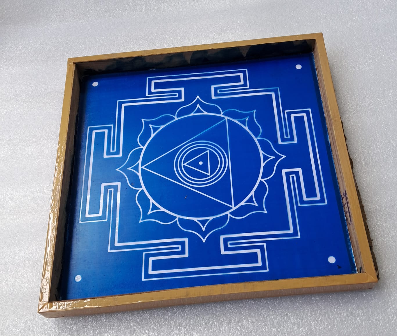 Rangly Chinnamasta Yantra Rangoli wooden Stencil -Elevate Your Spiritual Space