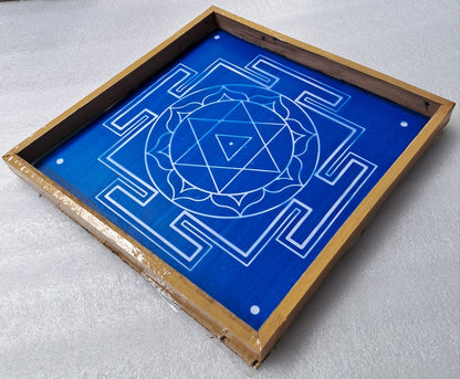 Rangly Dhumavati  Yantra Rangoli wooden Stencil -Elevate Your Spiritual Space