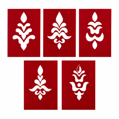 Varalakshmi Pooja Kalasam Coconut Stencils, Decorative Design, Pack of 10 _Rangly
