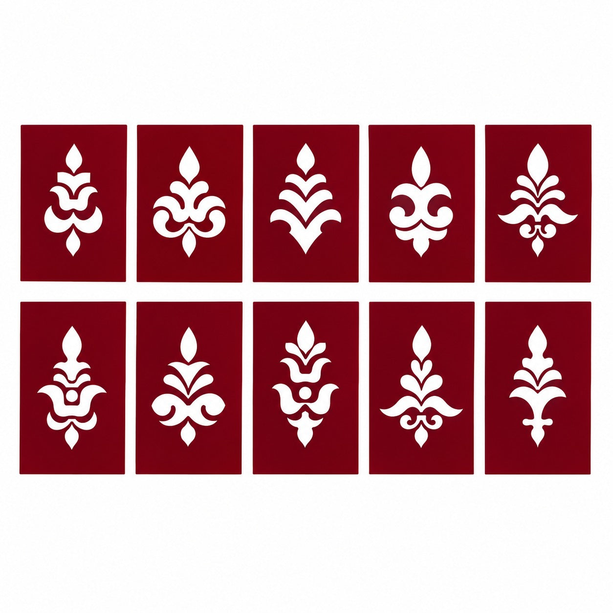 Varalakshmi Pooja Kalasam Coconut Stencils, Decorative Design, Pack of 10 _Rangly