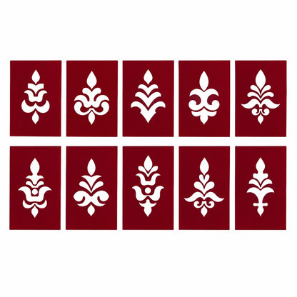 Varalakshmi Pooja Kalasam Coconut Stencils, Decorative Design, Pack of 10 _Rangly