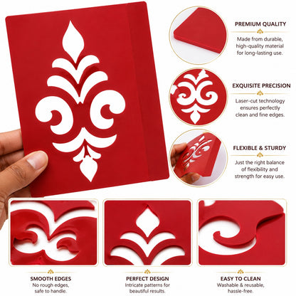 Varalakshmi Pooja Kalasam Coconut Stencils, Decorative Design, Pack of 10 _Rangly
