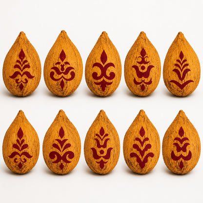 Varalakshmi Pooja Kalasam Coconut Stencils, Decorative Design, Pack of 10 _Rangly