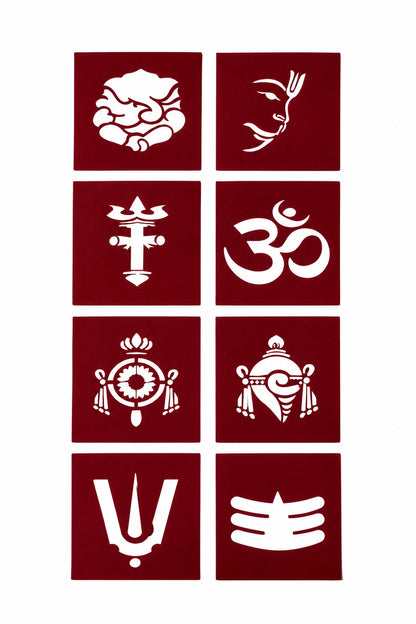 God Nama Coconut Stencil Pack - Set of 8 Stencils_Rangly