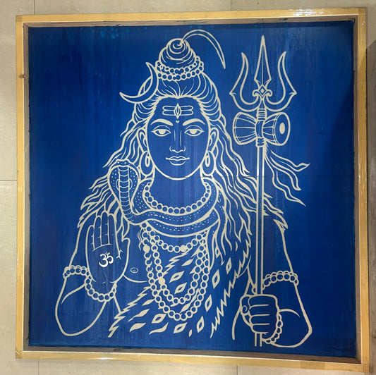 "Sivan Rangoli" wooden Stencil -Elevate Your Spiritual Space