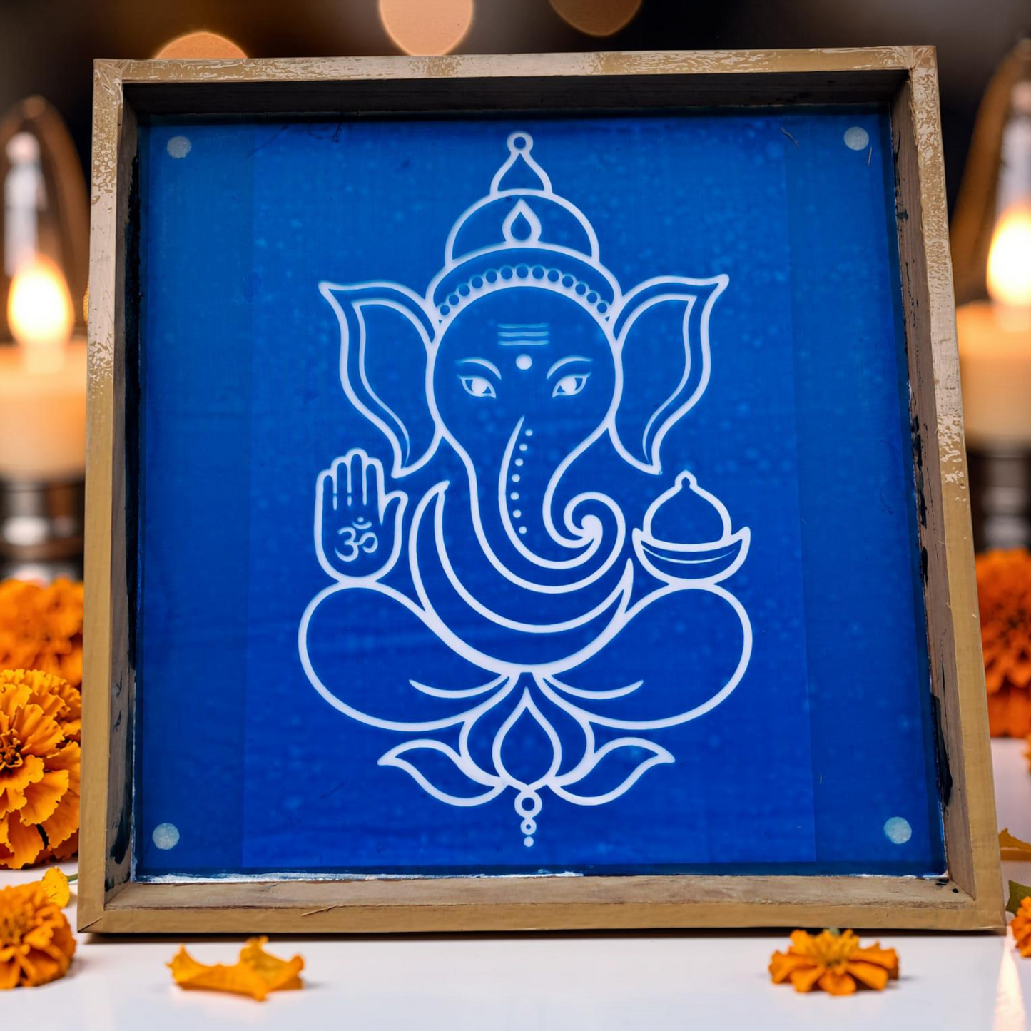 Ganesh Rangoli Model 4 Rangoli wooden Stencil
