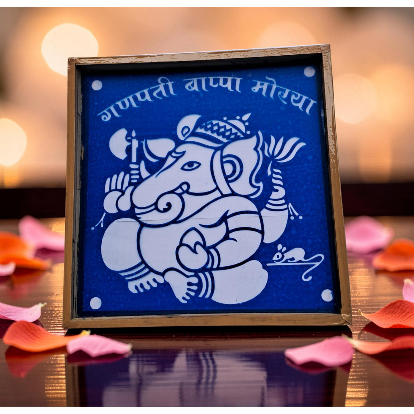 Ganesh Rangoli Model 5  Rangoli wooden Stencil