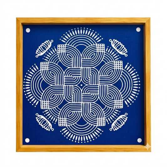 Rangly Square Rangoli Stencil  Pack of 1 piece -WJ2405