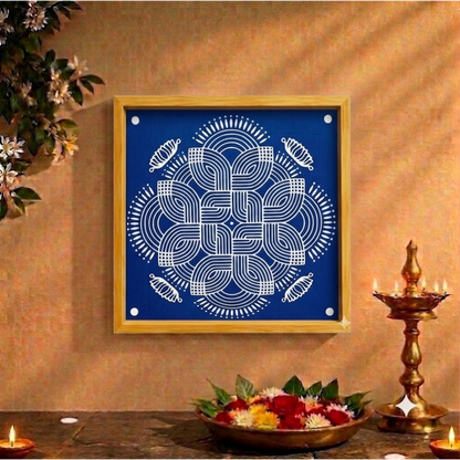 Rangly Square Rangoli Stencil  Pack of 1 piece -WJ2405