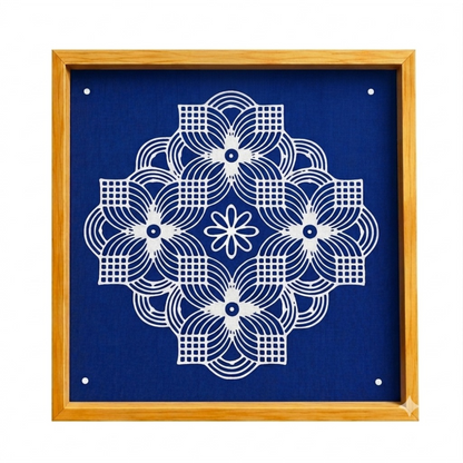 Rangly Square Rangoli Stencil  Pack of 1 piece - WJ2401