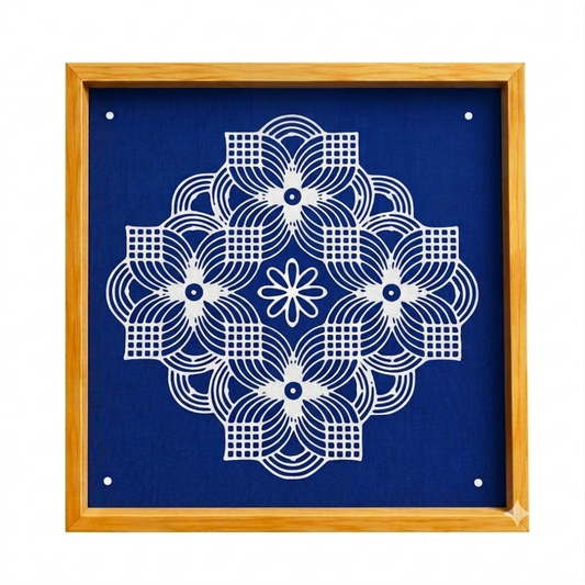 Rangly Square Rangoli Stencil  Pack of 1 piece - WJ2401