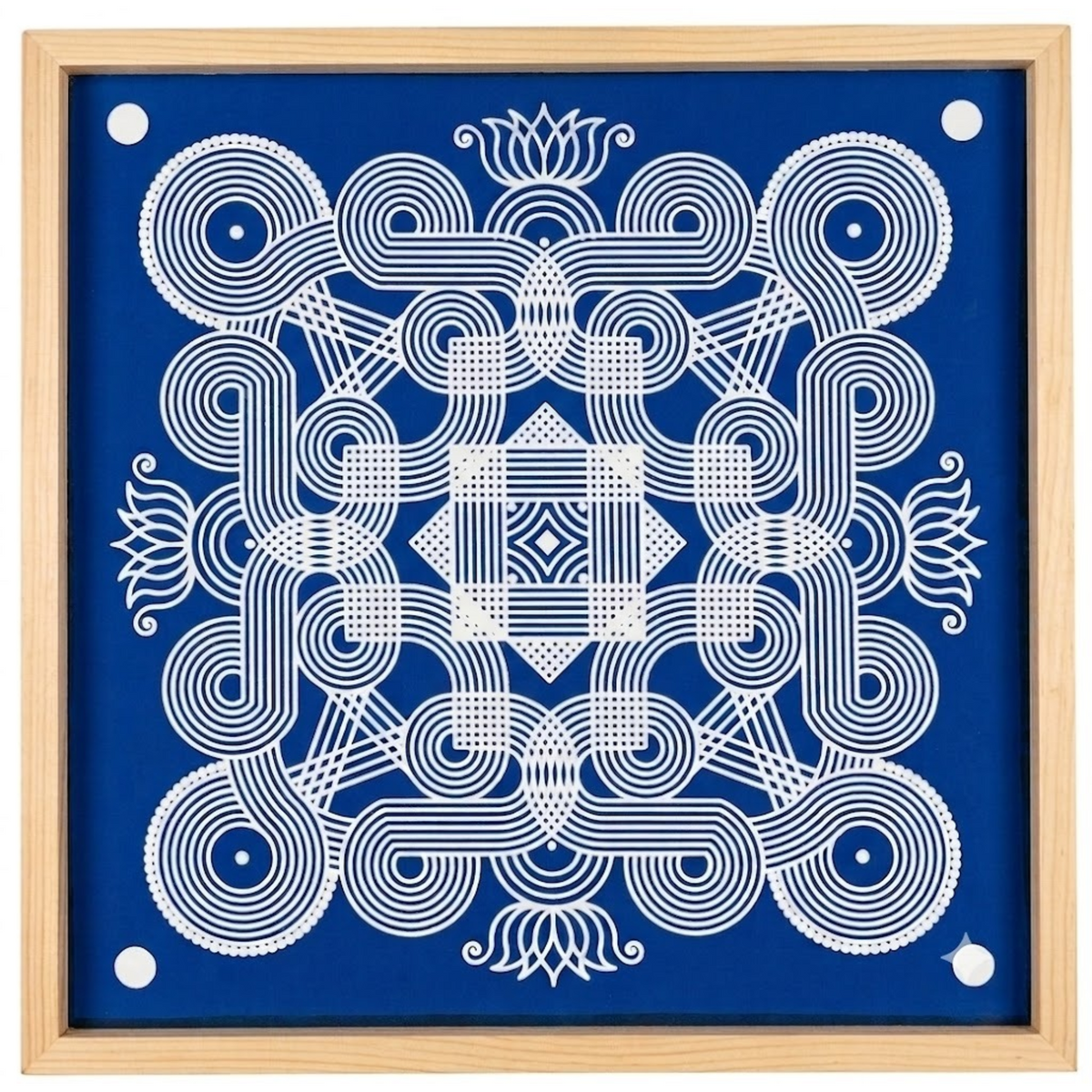Rangly Classic Kanya Big Kolam Stencil  Pack of 1 piece -WJ2412