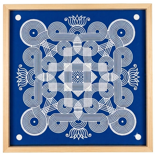 Rangly Classic Kanya Big Kolam Stencil  Pack of 1 piece -WJ2412