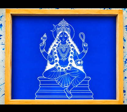 "Devi Kalika" God Face wooden Stencil -Elevate Your Spiritual Space