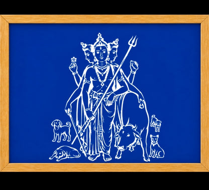 ""Gurudev Datta " God Face rangoli wooden Stencil -Elevate Your Spiritual Space