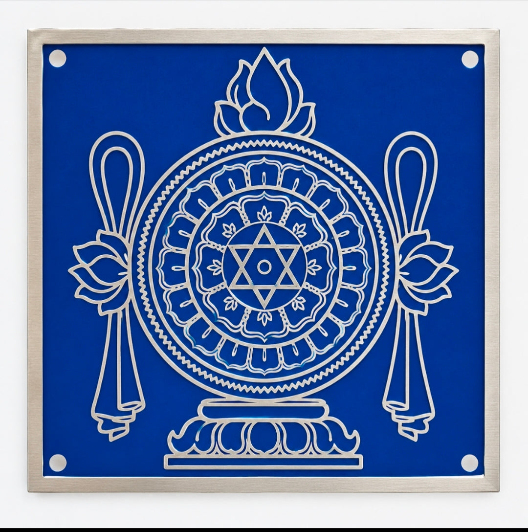 "Chakaram" Model 2 Rangoli Wooden  Pack of 1 piece