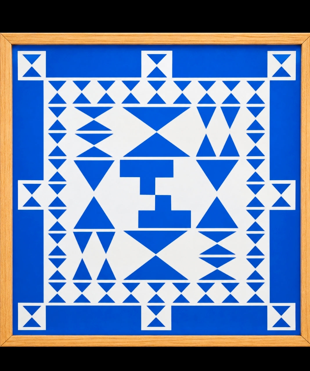 "Vasthu Palli Padmam" Model 2 Yantra Kolam Stencil  Wooden  Pack of 1 piece