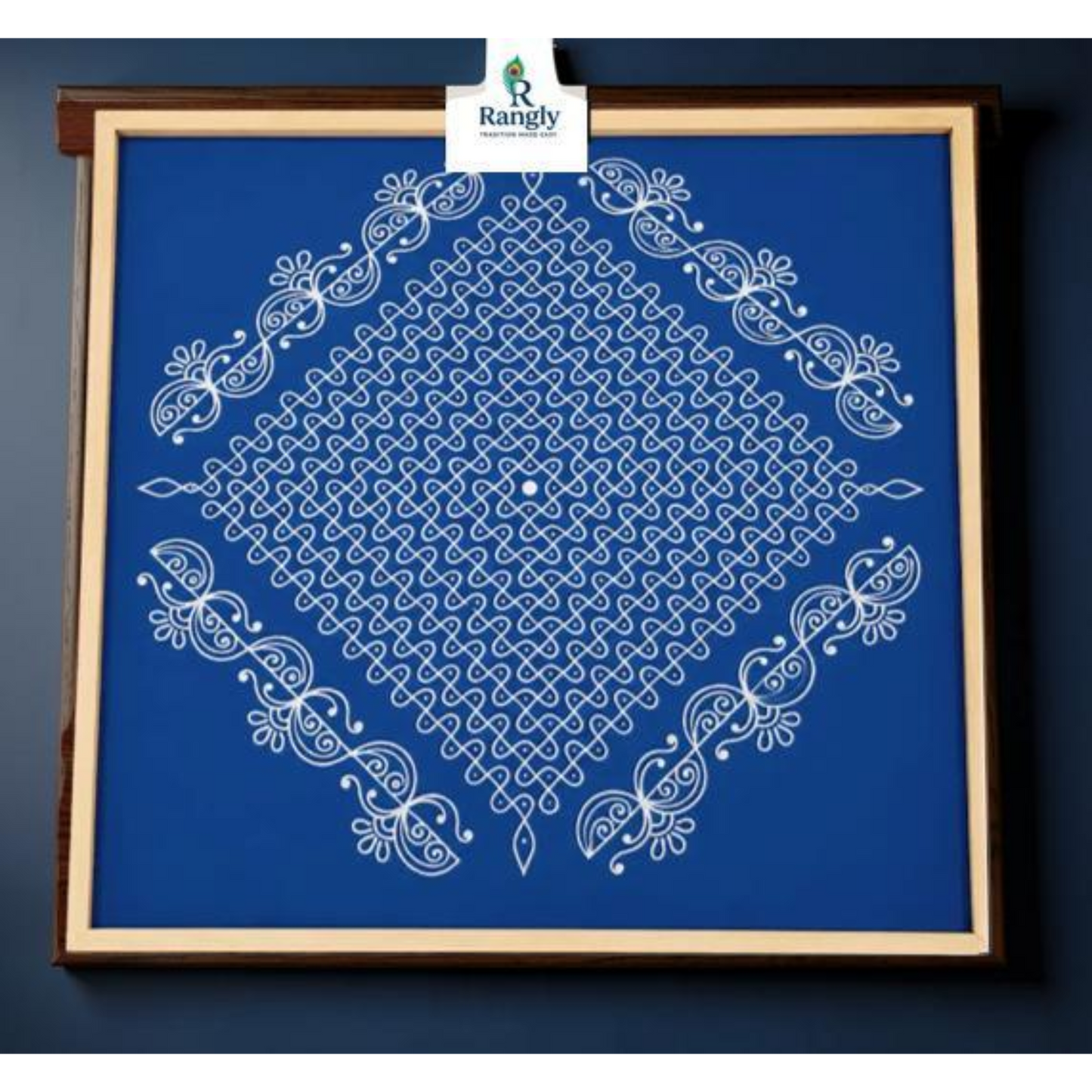 Biggest Diamond Pulli Kolam Stencil : 40 Inch:WJ4006 : Rangly Yantra