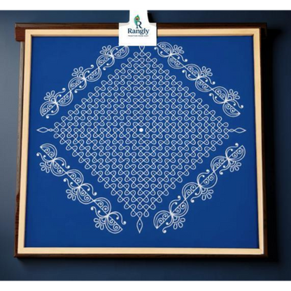 Biggest Diamond Pulli Kolam Stencil : 40 Inch:WJ4006 : Rangly Yantra