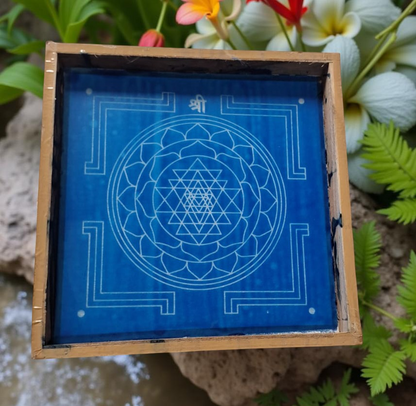 Rangly Sri Yantra Model 3  Rangoli Stencil Wooden 13x13 Inches Pack of 1 piece