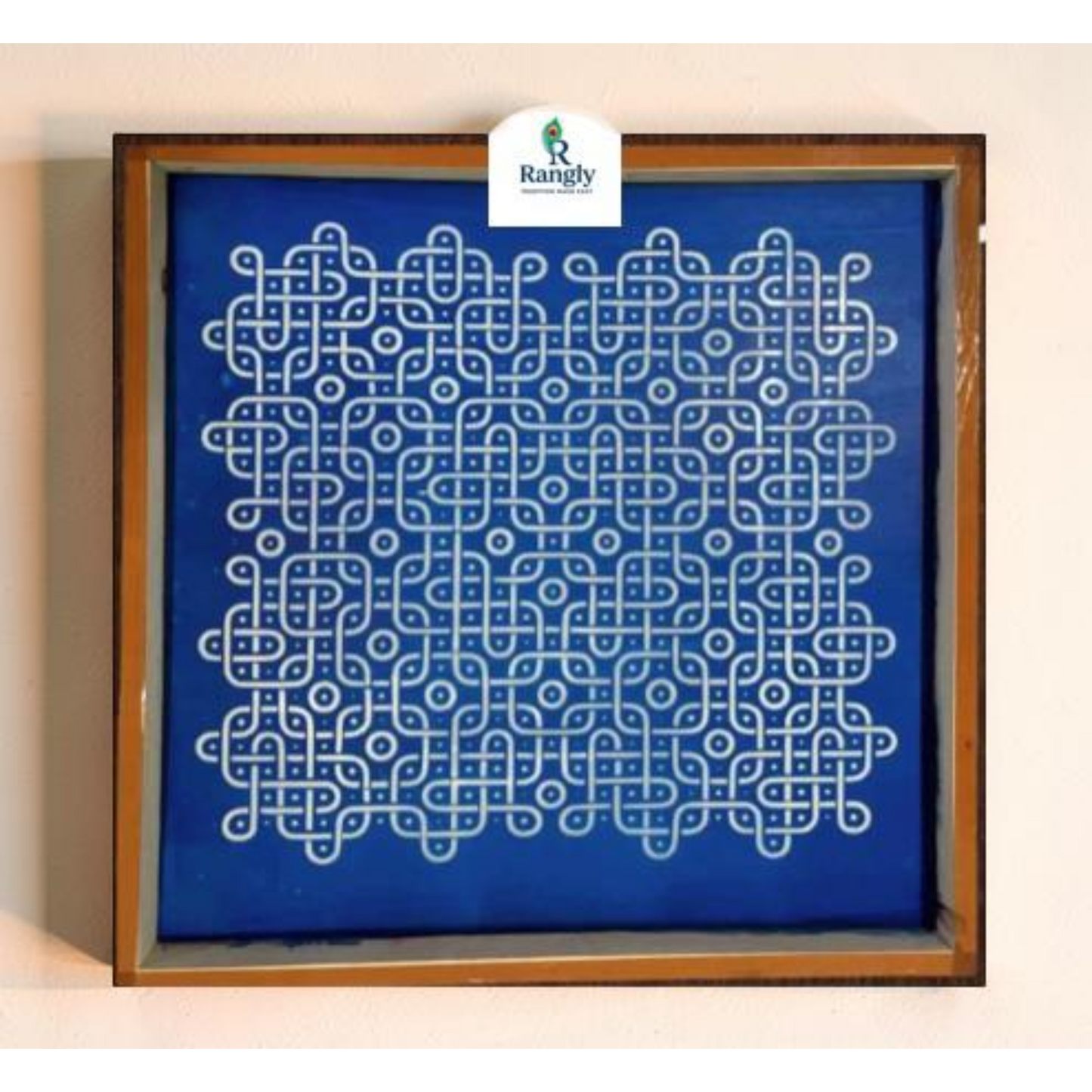 Rangly Auspicious Padi Big Kolam Stencil  Pack of 1 piece - WJ2411
