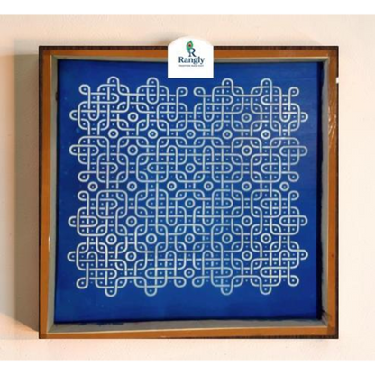 Rangly Auspicious Padi Big Kolam Stencil  Pack of 1 piece - WJ2411
