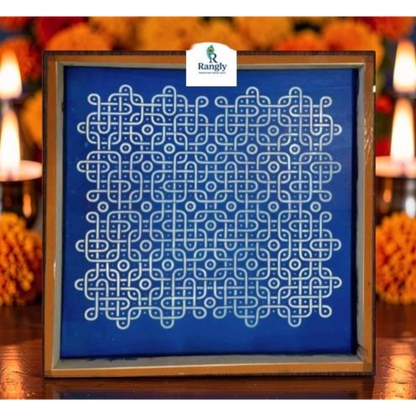 Rangly Broad Heritage Big Kolam Stencil  Pack of 1 piece - WJ2409