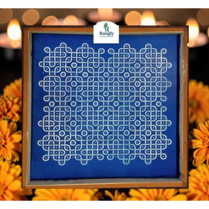 Rangly Broad Heritage Big Kolam Stencil  Pack of 1 piece - WJ2409
