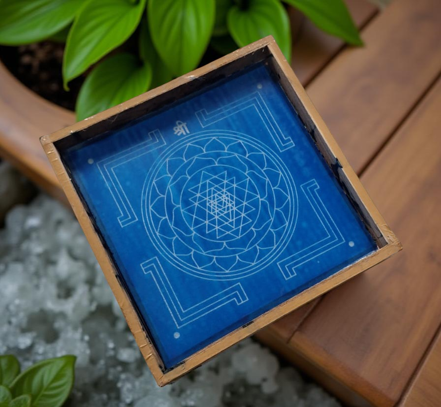 Rangly Sri Yantra Model 3  Rangoli Stencil Wooden 13x13 Inches Pack of 1 piece