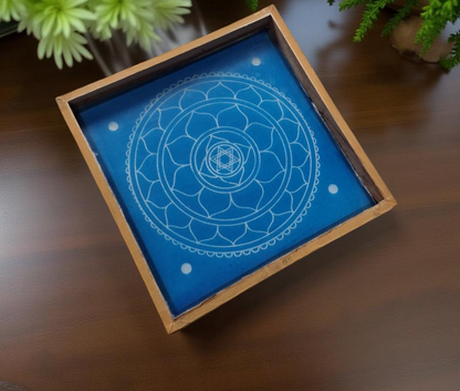 Rangly Sri Yantra Model 2  Rangoli Stencil Wooden 10x10 Inches Pack of 1 piece