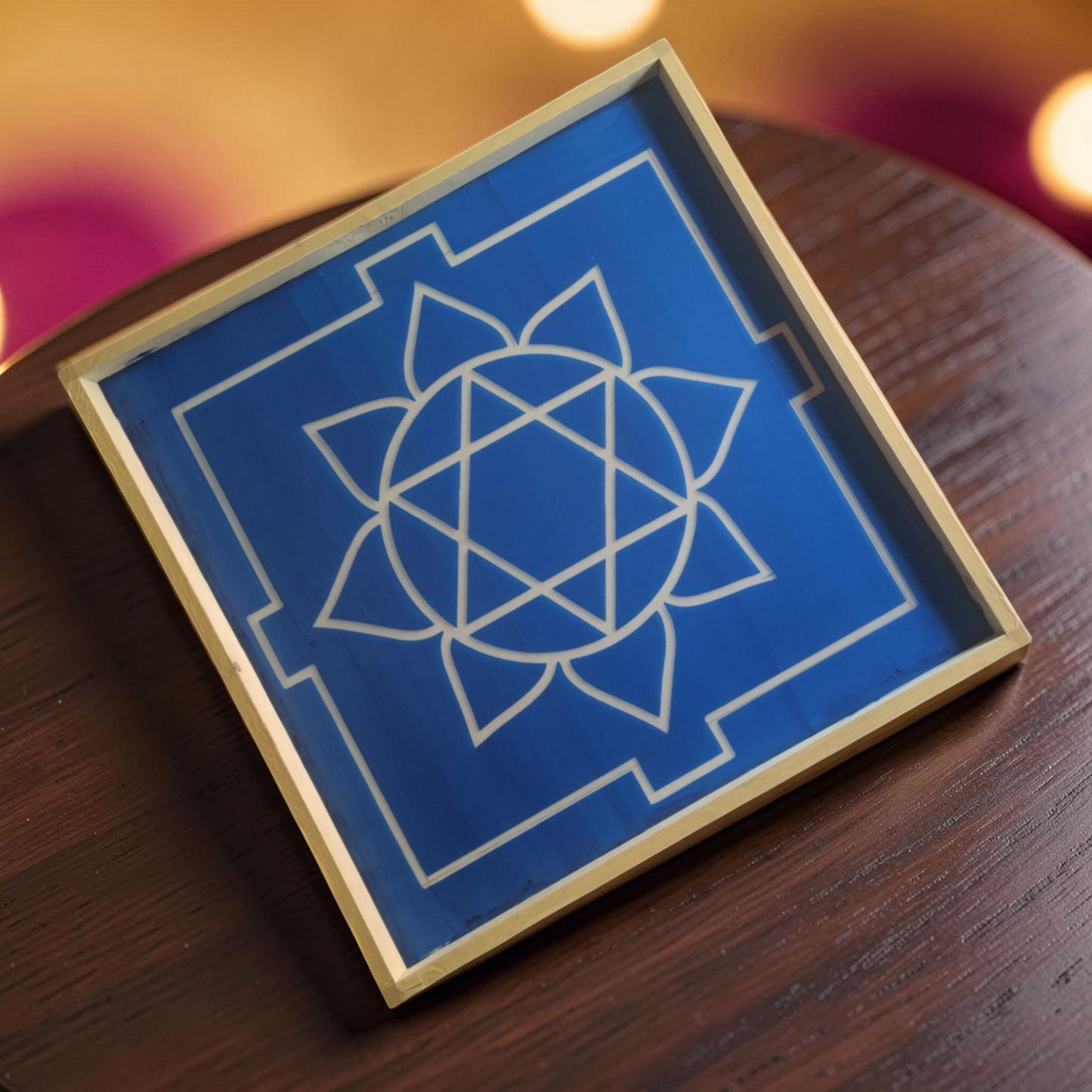 Rangly  Ganesh Mandala Yantra Rangoli Design Stencil Wooden 40x40 Inches Pack of 1 piece