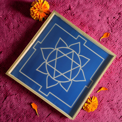 Rangly Ganesh Mandala Yantra Rangoli Design Stencil Wooden 30x30 Inches Pack of 1 piece