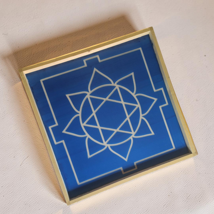Rangly Ganesh Mandala Yantra Rangoli Design Stencil Wooden 13x13 Inches Pack of 1 piece