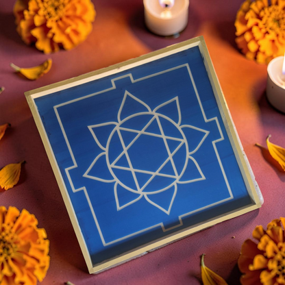 Rangly Ganesh Mandala Yantra Rangoli Design Stencil Wooden 25x25 Inches Pack of 1 piece