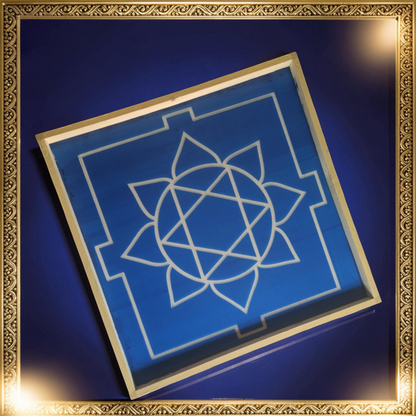 Rangly  Ganesh Mandala Yantra Rangoli Design Stencil Wooden 40x40 Inches Pack of 1 piece