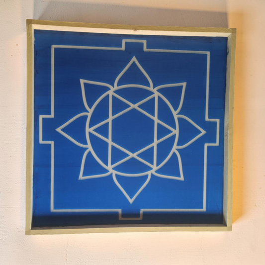 Rangly Ganesh Mandala Yantra Rangoli Design Stencil Wooden 30x30 Inches Pack of 1 piece