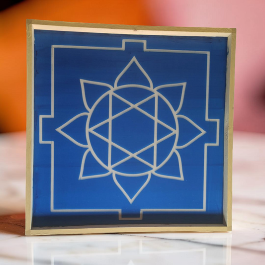 Rangly  Ganesh Mandala Yantra Rangoli Design Stencil Wooden 40x40 Inches Pack of 1 piece