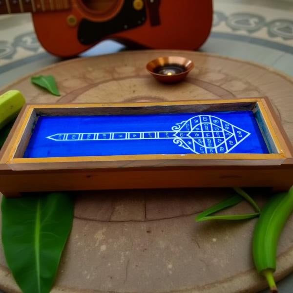 Rangly Sastra Bandham  Border  Rangoli Stencil Wooden 17x5 Inches  Pack of 1 Piece